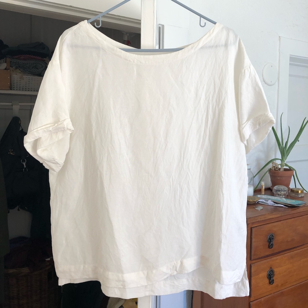 Oversized Linen Tunic